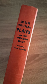20 Best European Plays on the American Stage (hardcover) - εξώφυλλο βιβλίου 3