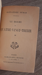 Alexandre Dumas - Le Drame de Quatre-vingt-treize (II) - εξώφυλλο βιβλίου 3