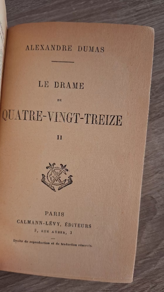 Alexandre Dumas - Le Drame de Quatre-vingt-treize (II) - εξώφυλλο βιβλίου 3