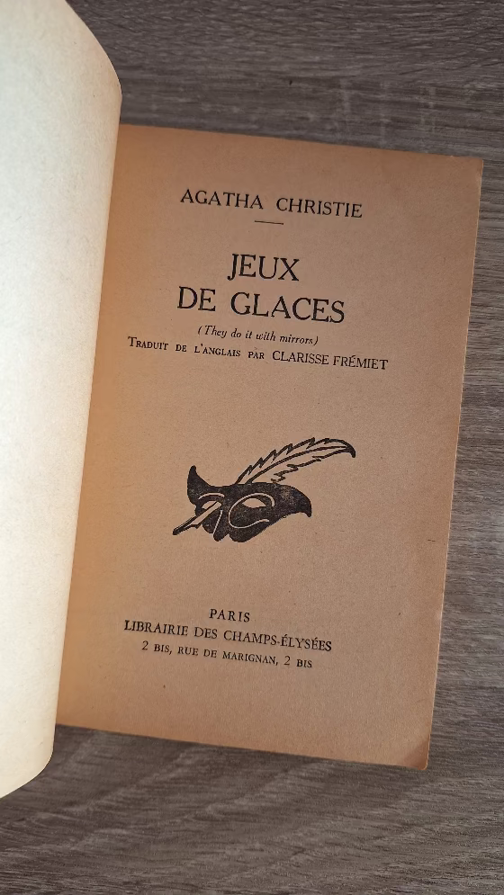 Agatha Christie - Jeux de glaces - εξώφυλλο βιβλίου 2