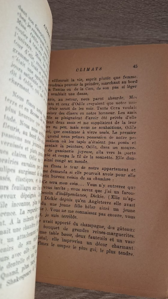 André Maurois - Climats - εξώφυλλο βιβλίου 3