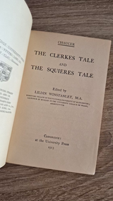 Geoffrey Chaucer - The Clerkes Tale and The Squieres Tale (hardcover) - εξώφυλλο βιβλίου 4