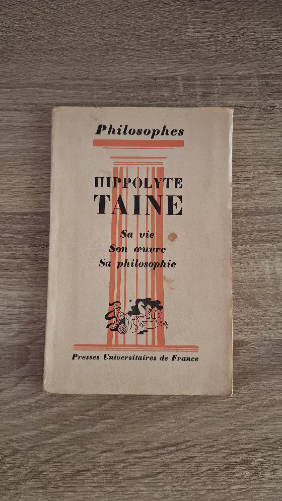 Hippolyte Taine, sa vie, son oeuvre, avec un expose de sa philosophie - εξώφυλλο βιβλίου