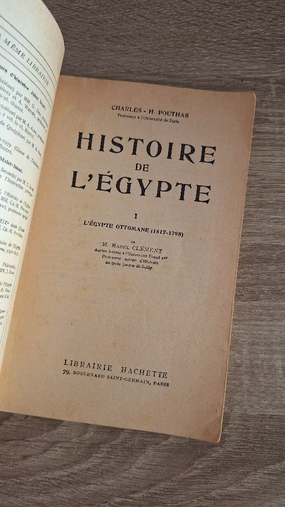 ‎Charles H. Pouthas - Histoire de l’Égypte depuis la conquête ottomane - εξώφυλλο βιβλίου 2