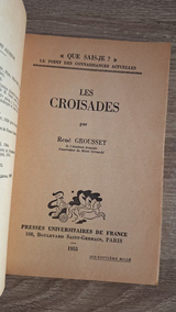René Grousset - Les Croisades - εξώφυλλο βιβλίου 2