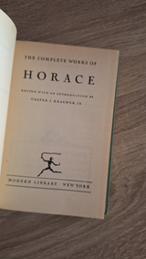 Horace - The Complete Works of Horace (hardcover) εξώφυλλο βιβλίου 3