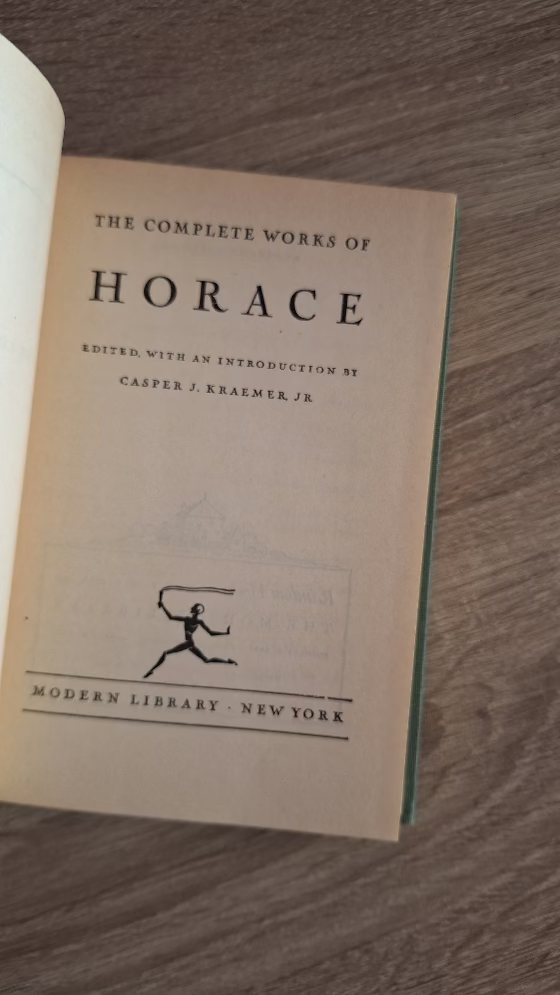 Horace - The Complete Works of Horace (hardcover) εξώφυλλο βιβλίου 3