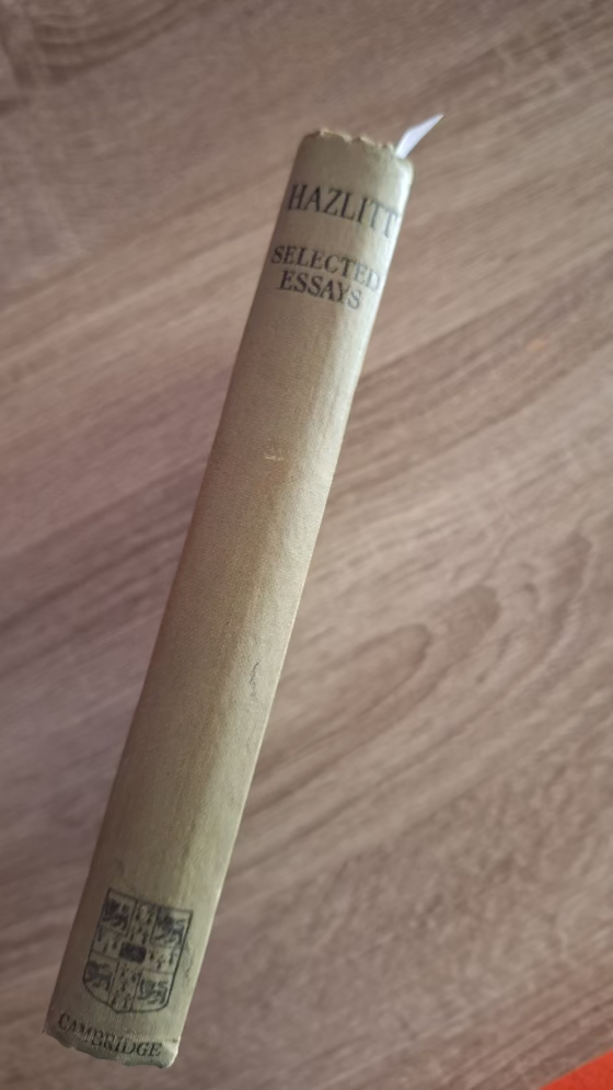 William Hazlitt - Selected Essays (hardcover) εξώφυλλο βιβλίου 2