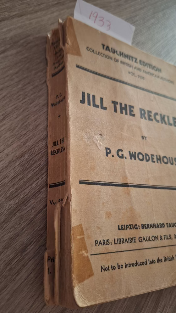 P.G. Wodehouse - Jill the Reckless εξώφυλλο βιβλίου 2