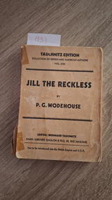 P.G. Wodehouse - Jill the Reckless εξώφυλλο βιβλίου