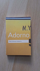 Theodor Adorno - The Culture Industry εξώφυλλο βιβλίου 2