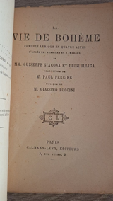 Th. Barrière, H. Murger - La vie de bohème (pièce en 5 actes, en prose) [1898] - εξώφυλλο βιβλίου 2