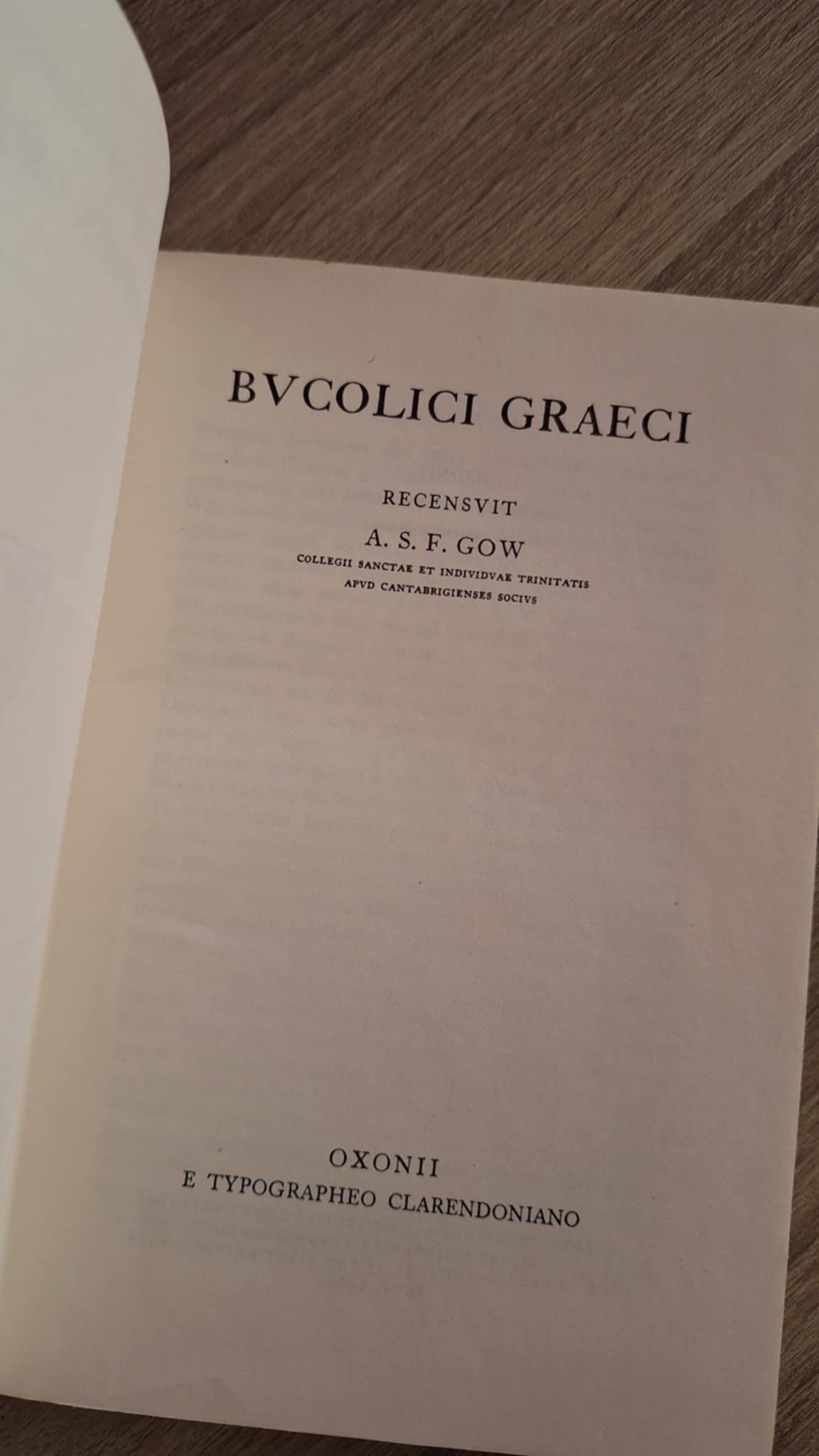 A.S.F. Gow - Bucolici Graeci - εξώφυλλο βιβλίου 4