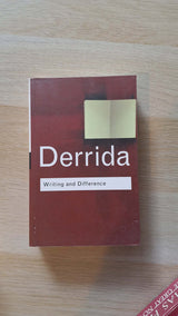 Derrida - Writing and Difference εξώφυλλο βιβλίου 2