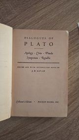 Dialogues of Plato: Apology, Crito, Phaedo, Symposium, Republic (ed. J.D. Kaplan) - εξώφυλλο βιβλίου 3