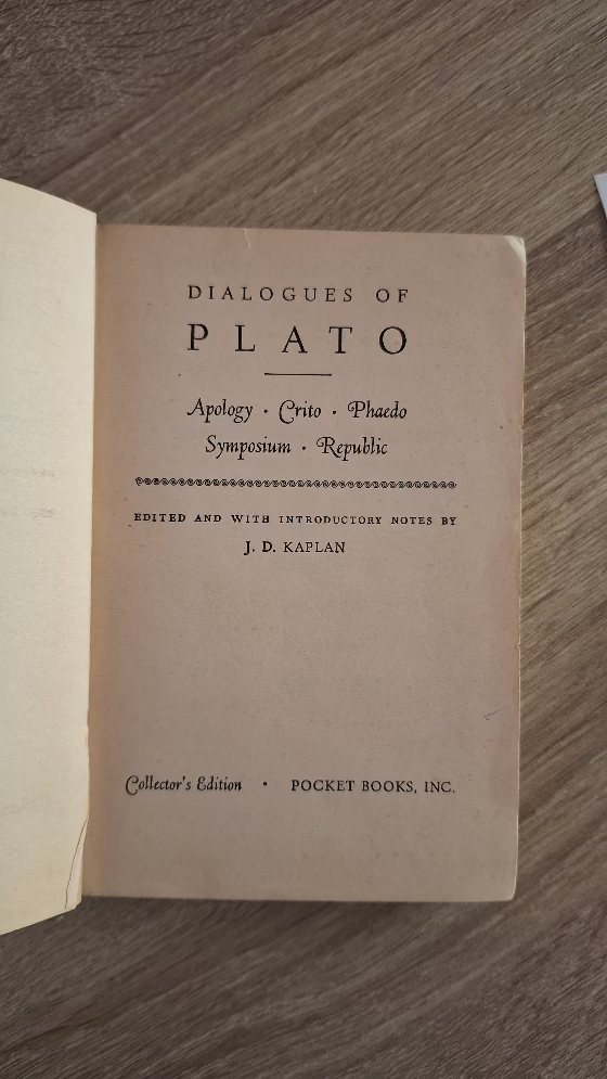 Dialogues of Plato: Apology, Crito, Phaedo, Symposium, Republic (ed. J.D. Kaplan) - εξώφυλλο βιβλίου 3