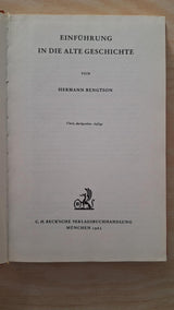  Hermann Bengtson - Einführung in die Alte Geschichte - εξώφυλλο βιβλίου 3