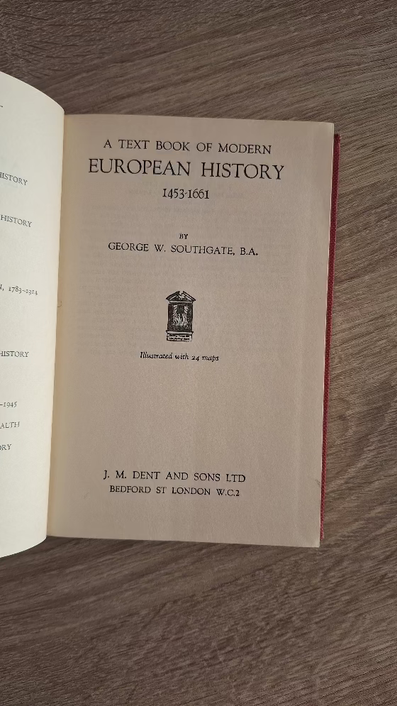 G. W. Southgate - A Text Book of Modern European History, 1453–1661 (hardcover) - εξώφυλλο βιβλίου 5