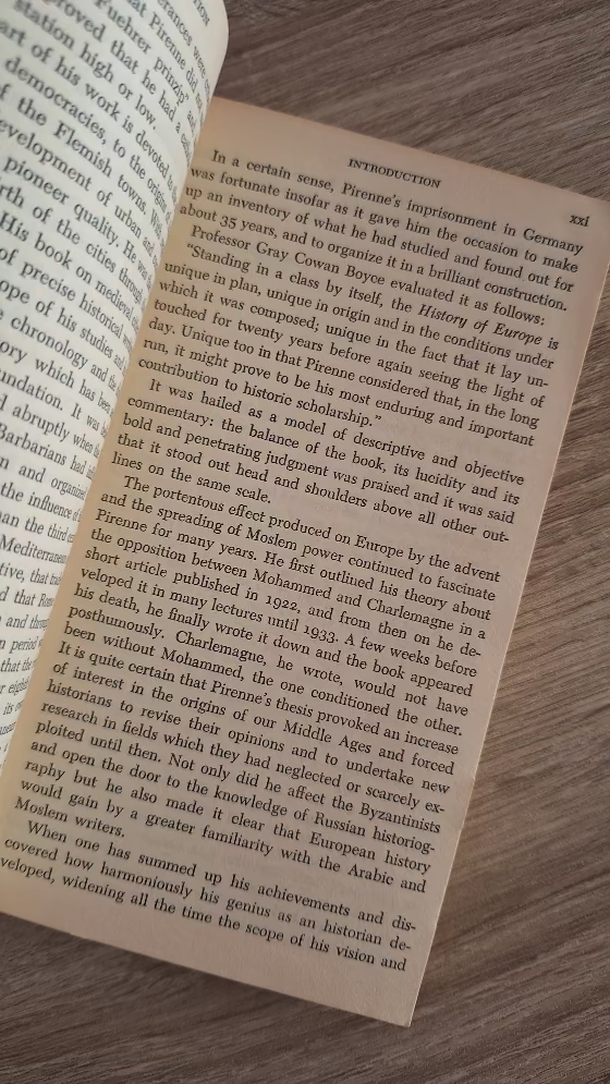 Henri Pirenne - A History of Europe (Vol. 1: From the End of the Roman World in the West to the Beginnings of the Western States) - εξώφυλλο βιβλίου5
