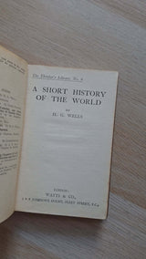 H.G. Wells - A Short History of the World εξώφυλλο βιβλίου 4