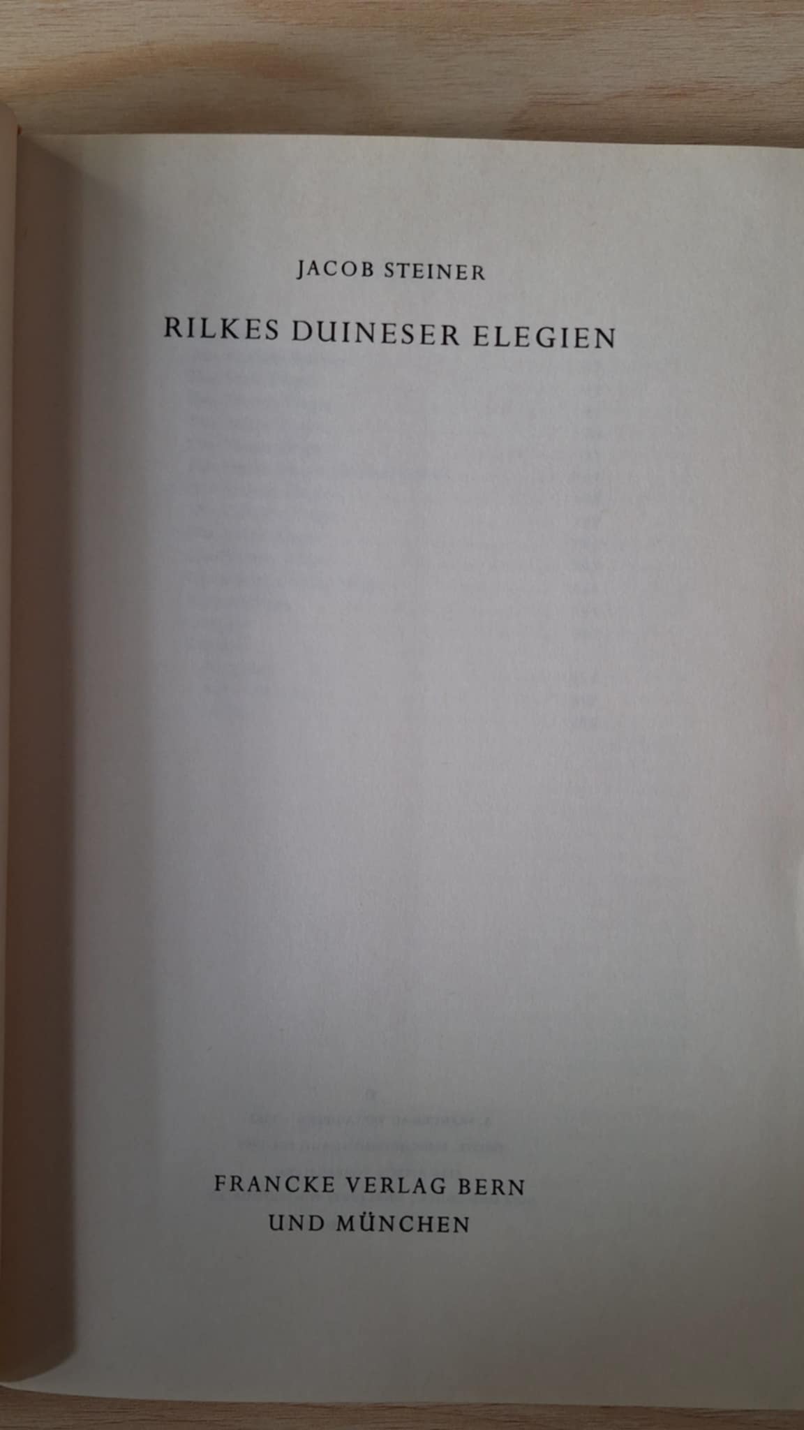 Jacob Steiner - Rilkes Duneser Elegien - εξώφυλλο βιβλίου 3