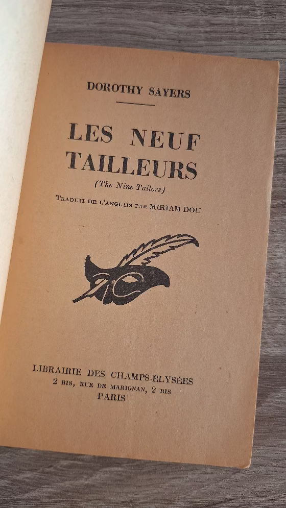 Dorothy Sayers - Les neuf tailleurs - εξώφυλλο βιβλίου 2