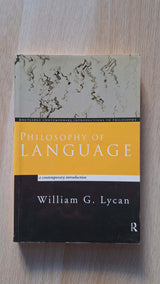 William G. Lycan - Philosophy of Language εξώφυλλο βιβλίου
