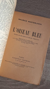Maurice Maeterlinck - L'oiseau bleu: Féerie en six actes et douze tableaux (première édition, 1939) - εξώφυλλο βιβλίου 3