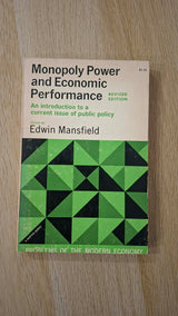 Monopoly Power and Economic Performance: An Introduction to a Current Issue of Public Policy εξώφυλλο βιβλίου 2