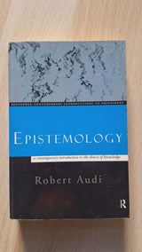 Robert Audi - Epistemology: A Contemporary Introduction to The Theory of Knowledge εξώφυλλο βιβλίου 2