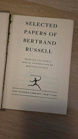 Bertrand Russel - Selected Papers (With a new introduction by the author) εξώφυλλο βιβλίου 2