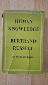 Bertrand Russell - Human Knowledge, Its Scope and Limits (1st edition) εξώφυλλο βιβλίου 3