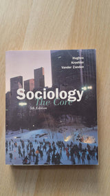 Michael Hughes, Carolyn J. Kroehler, James W. Vander Zanden - Sociology: The Core (Fifth Edition) εξώφυλλο βιβλίου