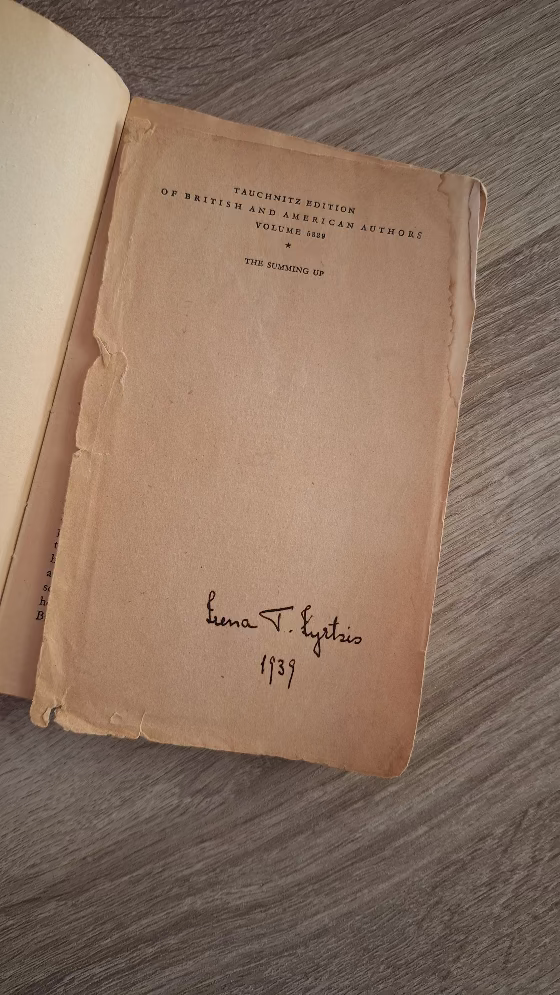 Somerset Maugham - The Summing Up - εξώφυλλο βιβλίου2