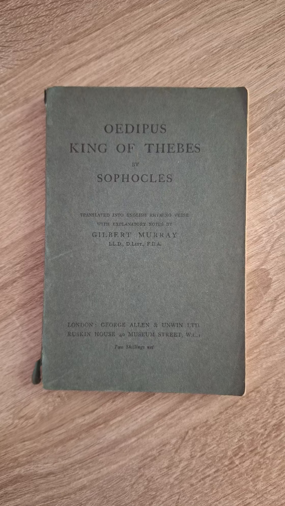 Sophocles - Oedipus, King of Thebes (trans. Gilbert Murray) - εξώφυλλο βιβλίου