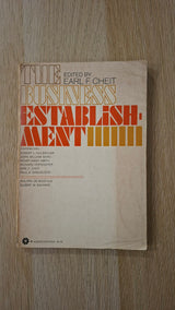 The Business Establishment (ed. Earl F. Cheit) εξώφυλλο βιβλίου 2