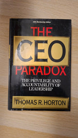 Thomas R. Horton - The CEO Paradox: The Privilege and Accountability of Leadership εξώφυλλο βιβλίου 3