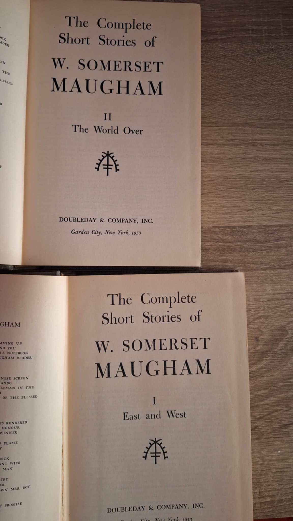 Somerset Maugham - The Complete Short Stories of W. Somerset Maugham (Two volume set: East and West & The World Over) - εξώφυλλο βιβλίου 2