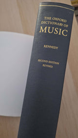 The Oxford Dictionary of Music (ed. Michael Kennedy) εξώφυλλο βιβλίου 3