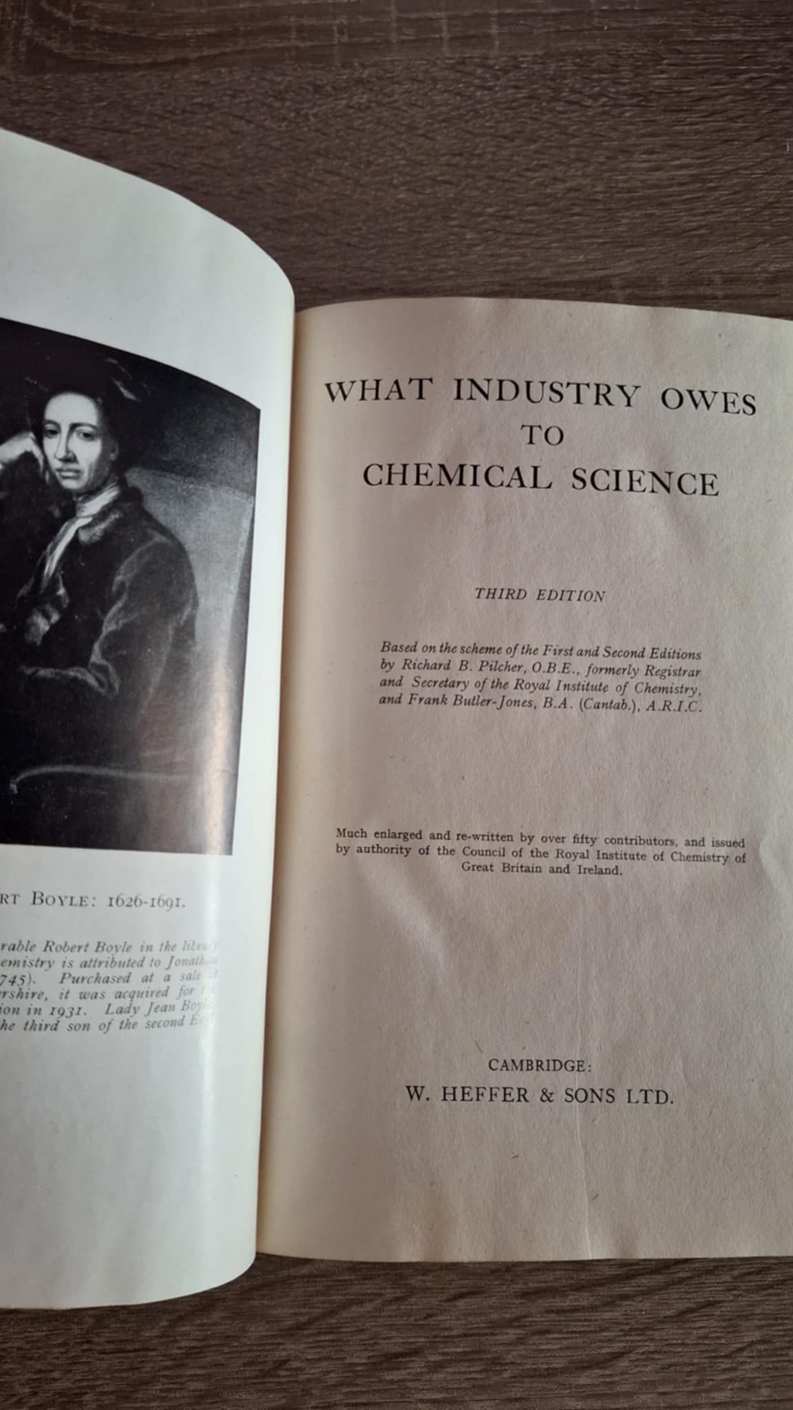 What Industry Owes to Chemical Science - εξώφυλλο βιβλίου